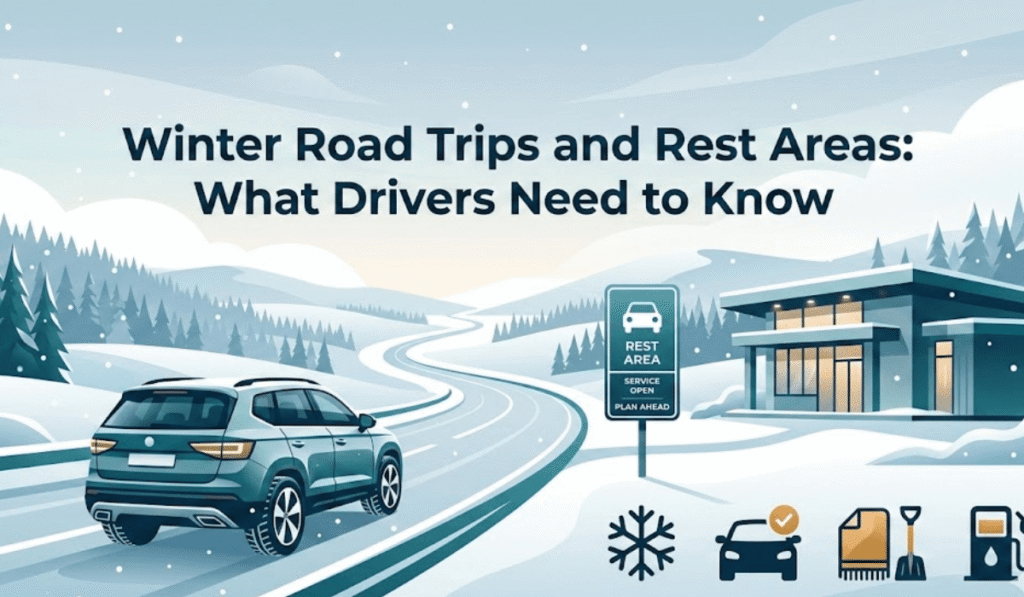 Winter Road Trips and Rest Areas: What Drivers Need to Know