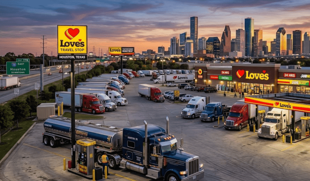 Love's Truck Stop in Houston, Texas